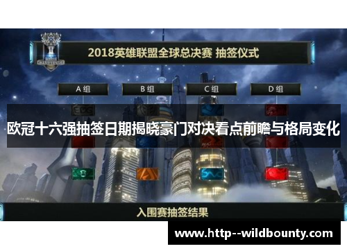 欧冠十六强抽签日期揭晓豪门对决看点前瞻与格局变化 欧冠十六强抽签日期揭晓豪门对决看点前瞻与格局变化